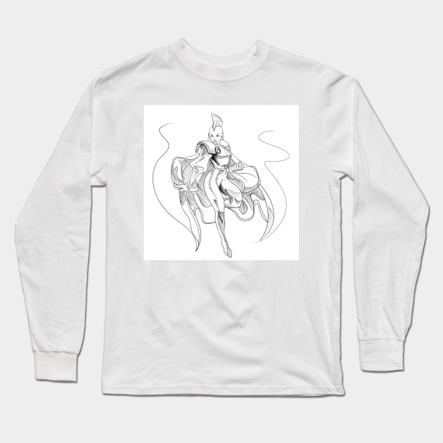 Ororo Munroe, the storm Long Sleeve T-Shirt by jorge_lebeau